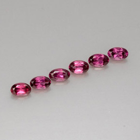 1.87 ct Red Rhodolite Garnet Stone, Natural Rhodolite Garnet in Oval Facet Shape for Sale