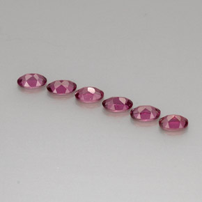Rhodolite Garnet Gemstone in 4.8 x 3.1 mm Size for Sale, Rhodolite Garnet Stone in Purple Red Color