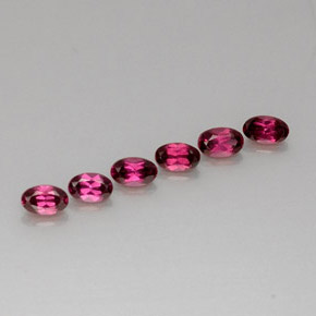 2.00 ct Red Rhodolite Garnet Stone, Natural Rhodolite Garnet in Oval Facet Shape for Sale