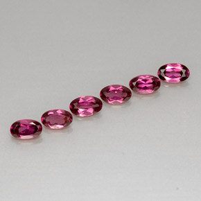 1.67 ct Red Rhodolite Garnet Stone, Natural Rhodolite Garnet in Oval Facet Shape for Sale
