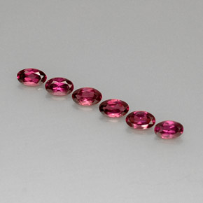 1.72 ct Red Rhodolite Garnet Gemstone, Rhodolite Garnet Gem in Oval Facet Shape for Sale.
