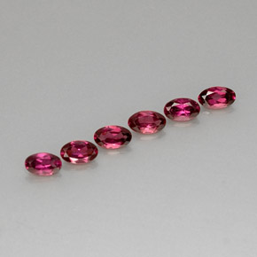 1.72 ct Red Rhodolite Garnet Stone, Natural Rhodolite Garnet in Oval Facet Shape for Sale