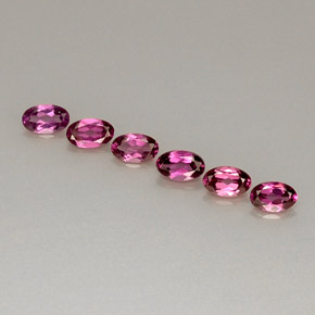 1.82 ct Red Rhodolite Garnet Gemstone, Rhodolite Garnet Gem in Oval Facet Shape for Sale.