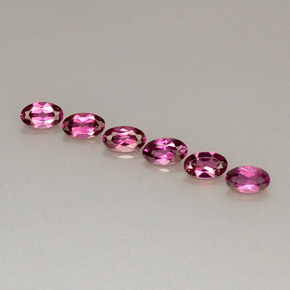 1.75 ct Red Rhodolite Garnet Gemstone, Rhodolite Garnet Gem in Oval Facet Shape for Sale.
