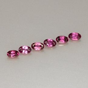 1.68 ct Red Rhodolite Garnet Stone, Natural Rhodolite Garnet in Oval Facet Shape for Sale