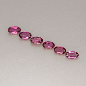 1.52 ct Red Rhodolite Garnet Gemstone, Rhodolite Garnet Gem in Oval Facet Shape for Sale.