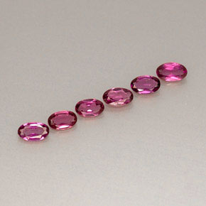1.52 ct Red Rhodolite Garnet Stone, Natural Rhodolite Garnet in Oval Facet Shape for Sale
