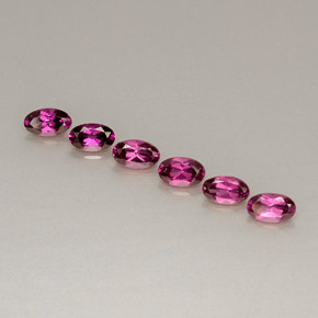 1.88 ct Red Rhodolite Garnet Gemstone, Rhodolite Garnet Gem in Oval Facet Shape for Sale.