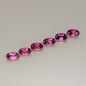 1.88 ct Red Rhodolite Garnet Stone, Natural Rhodolite Garnet in Oval Facet Shape for Sale