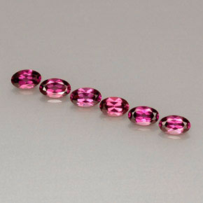1.95 ct Red Rhodolite Garnet Gemstone, Rhodolite Garnet Gem in Oval Facet Shape for Sale.