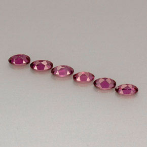 Rhodolite Garnet Gemstone in 4.8 x 3.1 mm Size for Sale, Rhodolite Garnet Stone in Purple Red Color