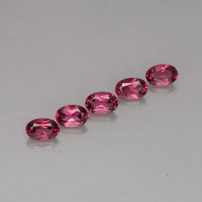 3.19 ct Violet Rhodolite Garnet Stone, Natural Rhodolite Garnet in Oval Facet Shape for Sale