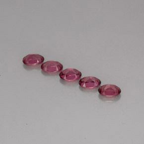 Rhodolite Garnet Gemstone in 6 x 4 mm (calibrated) Size for Sale, Rhodolite Garnet Stone in Pinkish Purple Color