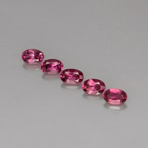 3.24 ct Violet Rhodolite Garnet Gemstone, Rhodolite Garnet Gem in Oval Facet Shape for Sale.