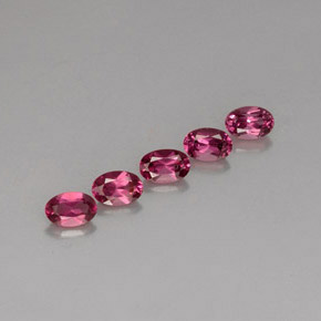 3.24 ct Violet Rhodolite Garnet Stone, Natural Rhodolite Garnet in Oval Facet Shape for Sale