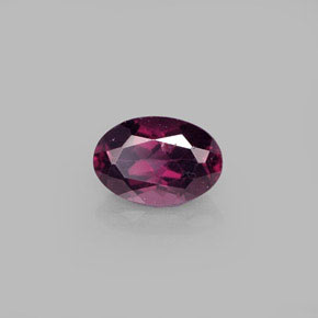 0.60 ct Red Rhodolite Garnet Stone, Natural Rhodolite Garnet in Oval Facet Shape for Sale