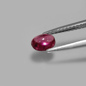 Rhodolite Garnet Gemstone in 5.7 x 4 mm Size for Sale, Rhodolite Garnet Stone in Pinkish Purple Color