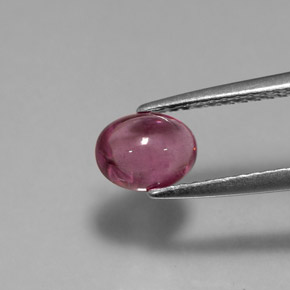 1.09 ct Violet Rhodolite Garnet Gemstone, Rhodolite Garnet Gem in Oval Cabochon Shape for Sale.