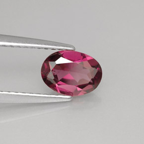 0.93 ct Pink Rhodolite Garnet Stone, Natural Rhodolite Garnet in Oval Facet Shape for Sale