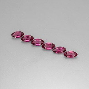 4.05 ct Violet Rhodolite Garnet Gemstone, Rhodolite Garnet Gem in Marquise Facet Shape for Sale.