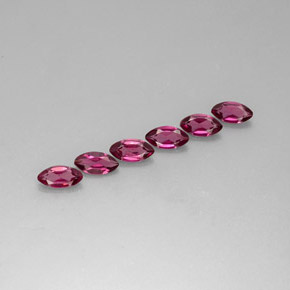4.05 ct Violet Rhodolite Garnet Stone, Natural Rhodolite Garnet in Marquise Facet Shape for Sale