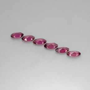 Rhodolite Garnet Gemstone in 8 x 4 mm (calibrated) Size for Sale, Rhodolite Garnet Stone in Pinkish Purple Color