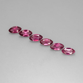 4.22 ct Violet Rhodolite Garnet Gemstone, Rhodolite Garnet Gem in Marquise Facet Shape for Sale.