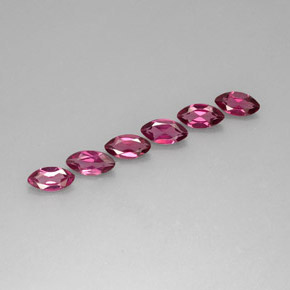 4.22 ct Violet Rhodolite Garnet Stone, Natural Rhodolite Garnet in Marquise Facet Shape for Sale