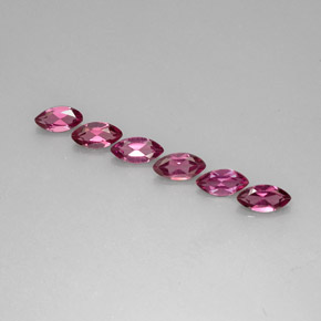 4.18 ct Violet Rhodolite Garnet Gemstone, Rhodolite Garnet Gem in Marquise Facet Shape for Sale.