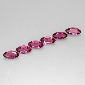 3.65 ct Purple Rhodolite Garnet Stone, Natural Rhodolite Garnet in Marquise Facet Shape for Sale