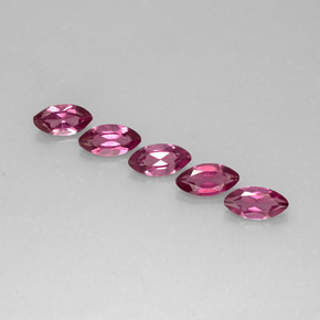3.23 ct Purple Rhodolite Garnet Gemstone, Rhodolite Garnet Gem in Marquise Facet Shape for Sale.