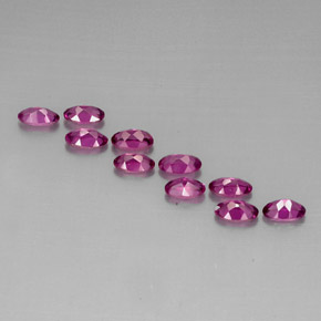 Rhodolite Garnet Gemstone in 5 x 3.2 mm Size for Sale, Rhodolite Garnet Stone in Pinkish Purple Color