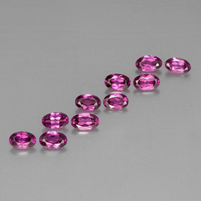 2.76 ct Violet Rhodolite Garnet Stone, Natural Rhodolite Garnet in Oval Facet Shape for Sale