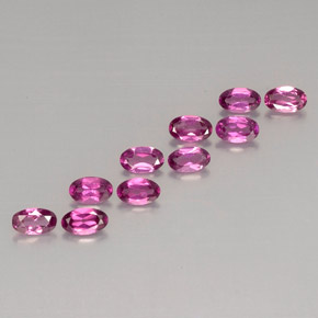2.97 ct Violet Rhodolite Garnet Stone, Natural Rhodolite Garnet in Oval Facet Shape for Sale