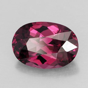 1.91 ct Red Rhodolite Garnet Stone, Natural Rhodolite Garnet in Oval Facet Shape for Sale