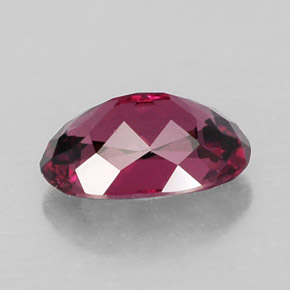 Rhodolite Garnet Gemstone in 9 x 6.3 mm Size for Sale, Rhodolite Garnet Stone in Raspberry Red Color