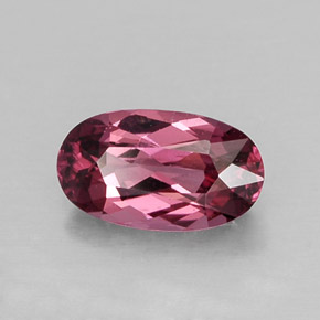 0.95 ct Red Rhodolite Garnet Stone, Natural Rhodolite Garnet in Oval Facet Shape for Sale