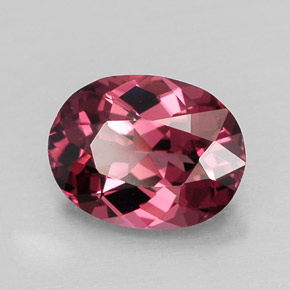 1.43 ct Red Rhodolite Garnet Stone, Natural Rhodolite Garnet in Oval Facet Shape for Sale
