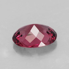 Rhodolite Garnet Gemstone in 8 x 6 mm (calibrated) Size for Sale, Rhodolite Garnet Stone in Raspberry Red Color