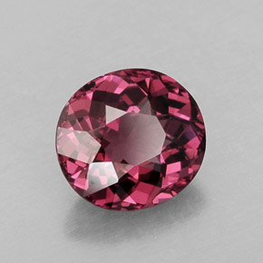 1.38 ct Red Rhodolite Garnet Stone, Natural Rhodolite Garnet in Oval Facet Shape for Sale