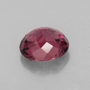 Rhodolite Garnet Gemstone in 6.9 x 6.4 mm Size for Sale, Rhodolite Garnet Stone in Raspberry Red Color