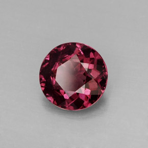 1.32 ct Red Rhodolite Garnet Stone, Natural Rhodolite Garnet in Round Facet Shape for Sale