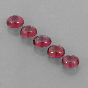 Rhodolite Garnet Gemstone in 5.2 x 4.3 mm Size for Sale, Rhodolite Garnet Stone in Raspberry Red Color