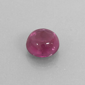 1.28 ct Red Rhodolite Garnet Stone, Natural Rhodolite Garnet in Round Cabochon Shape for Sale