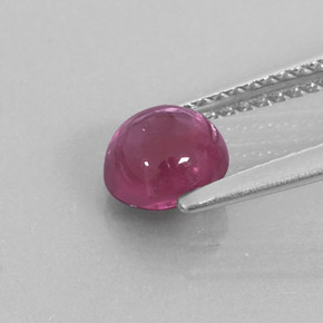Rhodolite Garnet Gemstone in 6 mm (calibrated) Size for Sale, Rhodolite Garnet Stone in Raspberry Red Color