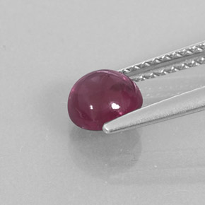 Rhodolite Garnet Gemstone in 5.7 mm Size for Sale, Rhodolite Garnet Stone in Raspberry Red Color
