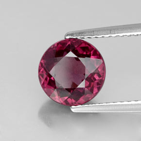 2.99 ct Red Rhodolite Garnet Stone, Natural Rhodolite Garnet in Round Facet Shape for Sale