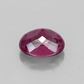 Rhodolite Garnet Gemstone in 9.3 x 7.4 mm Size for Sale, Rhodolite Garnet Stone in Raspberry Red Color