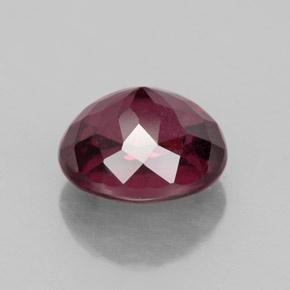 Rhodolite Garnet Gemstone in 8.4 x 7.3 mm Size for Sale, Rhodolite Garnet Stone in Raspberry Red Color