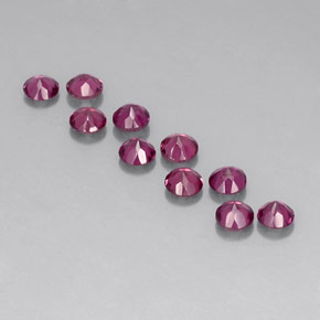 Rhodolite Garnet Gemstone in 3.5 mm (calibrated) Size for Sale, Rhodolite Garnet Stone in Raspberry Red Color
